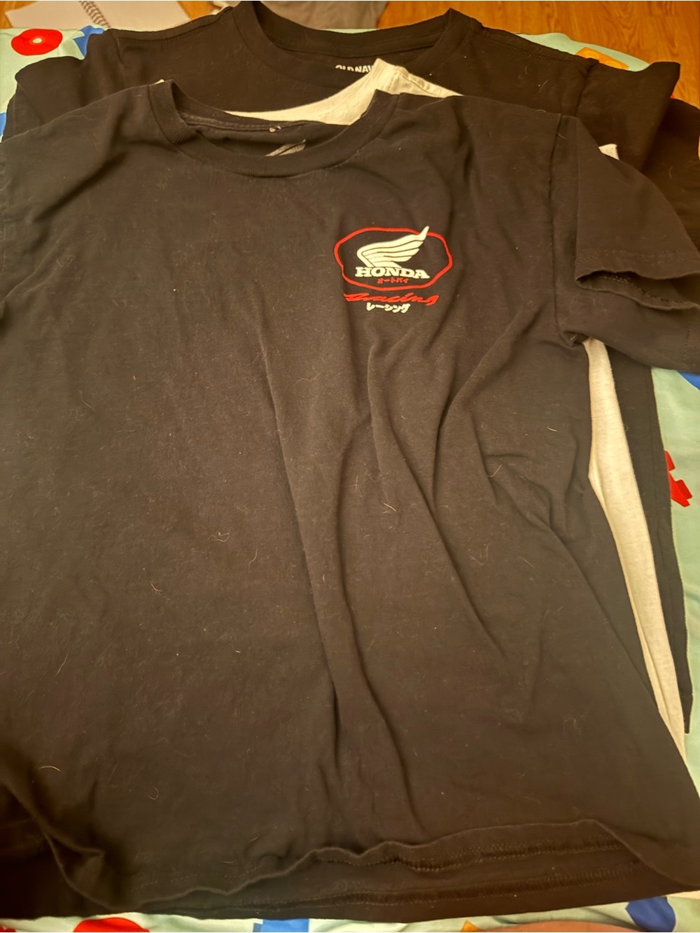 Honda Black Graphic T-Shirt with Red Logo